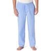 Amazon Essentials Men’s Cotton Poplin Straight-Fit Pajama Pants with Pockets, Elastic Waist, Drawstring(Light Blue Stripe)
