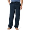 Amazon Essentials Men’s Cotton Poplin Straight-Fit Pajama Pants with Pockets, Elastic Waist, Drawstring(Navy)