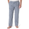 Amazon Essentials Men’s Cotton Poplin Straight-Fit Pajama Pants with Pockets, Elastic Waist, Drawstring(Navy Gingham)