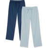 Amazon Essentials Men’s Cotton Stretch Poplin Full-Length Pajama Bottoms(Blue Geo Print/Indigo)