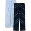 Amazon Essentials Men’s Cotton Stretch Poplin Full-Length Pajama Bottoms(Ducks/Light Blue)