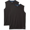 Amazon Essentials Men’s Gym Tank Tops, Moisture-Wicking Dry Fit Breathable Muscle Shirts(Black)