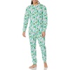 Amazon Essentials Men’s Knit Pajama Set(Ecru Festive Tree)