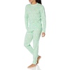 Amazon Essentials Men’s Knit Pajama Set(Mint Green Forest Animals)