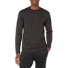 Amazon Essentials Men’s Long Sleeve Moisture Wicking Performance Tech Workout Crew Neck T-Shirt(Black)