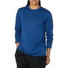 Amazon Essentials Men’s Long Sleeve Moisture Wicking Performance Tech Workout Crew Neck T-Shirt(Navy)