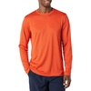 Amazon Essentials Men’s Long Sleeve Moisture Wicking Performance Tech Workout Crew Neck T-Shirt(Orange)