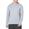 Amazon Essentials Men’s Long Sleeve Quick Dry Performance Tech Hooded Workout T-Shirt(Light Grey Space Dye)