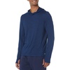 Amazon Essentials Men’s Long Sleeve Quick Dry Performance Tech Hooded Workout T-Shirt(Navy Space Dye)
