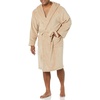 Amazon Essentials Men’s Mid-Length Plush Bathrobe(Taupe)
