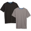 Amazon Essentials Men’s Moisture Wicking Breathable Active Performance Tech Gym T-Shirts(Black/Dark Grey)