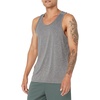 Amazon Essentials Men’s Quick Dry Tech Stretch Active Sleeveless Gym Tank Top Workout Shirt(Black Heather)
