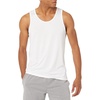 Amazon Essentials Men’s Quick Dry Tech Stretch Active Sleeveless Gym Tank Top Workout Shirt(Bright White)