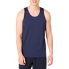 Amazon Essentials Men’s Quick Dry Tech Stretch Active Sleeveless Gym Tank Top Workout Shirt(Dark Blue)