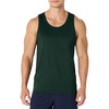 Amazon Essentials Men’s Quick Dry Tech Stretch Active Sleeveless Gym Tank Top Workout Shirt(Dark Green)