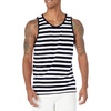 Navy White Stripe
