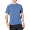 Amazon Essentials Men’s Slim-Fit Short-Sleeve Quick-Dry UPF 50 Swim Tee, Breathable Stretchable Fabric, Raglan Seams(Blue)