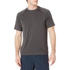 Amazon Essentials Men’s Slim-Fit Short-Sleeve Quick-Dry UPF 50 Swim Tee, Breathable Stretchable Fabric, Raglan Seams(Dark Grey)