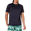 Amazon Essentials Men’s Slim-Fit Short-Sleeve Quick-Dry UPF 50 Swim Tee, Breathable Stretchable Fabric, Raglan Seams(Dark Navy)