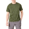 Amazon Essentials Men’s Slim-Fit Short-Sleeve Quick-Dry UPF 50 Swim Tee, Breathable Stretchable Fabric, Raglan Seams(Olive Heather)