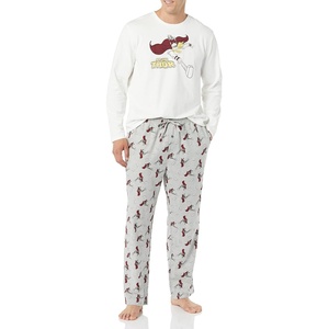 Amazon Essentials Disney | Marvel | Star Wars Men’s Flannel Pajama Sleep Sets(Marvel Thor)