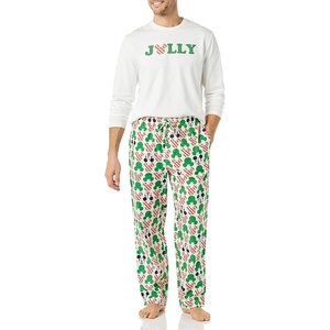 Amazon Essentials Disney | Marvel | Star Wars Men’s Flannel Pajama Sleep Sets(Mickey Holiday – Mens)
