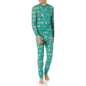 Amazon Essentials Disney | Marvel | Star Wars Men’s Snug-Fit Cotton Pajama Sleep Sets(Festive Marvel)