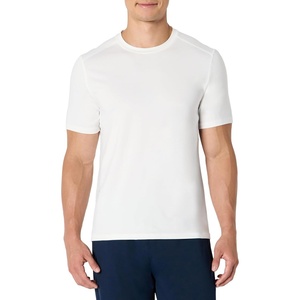 Amazon Essentials Men’s Active Quick Dry Moisture Wicking Tech Stretch Lightweight Short-Sleeve T-Shirt(White)