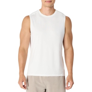Amazon Essentials Men’s Active Quick Dry Moisture-Wicking Tech Stretch Lightweight Sleeveless Muscle Shirt(White)