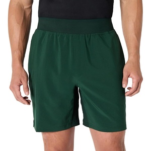 Amazon Essentials Men’s Athletic Running Training Shorts, Performance Stretch Woven Workout Shorts, 7“(Dark Green)