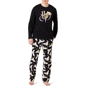Amazon Essentials Men’s Flannel Pant and Long-Sleeve T-Shirt Pajama Set(Harry Potter Hedwig – Mens)