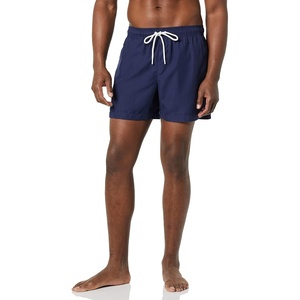Amazon Essentials Men’s Swim Trunks with Mesh Lining, Pockets, Drawstring Closure(Navy)