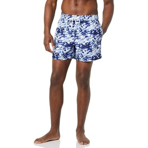 Amazon Essentials Men’s Swim Trunks with Mesh Lining, Pockets, Drawstring Closure(Navy Tie Dye)