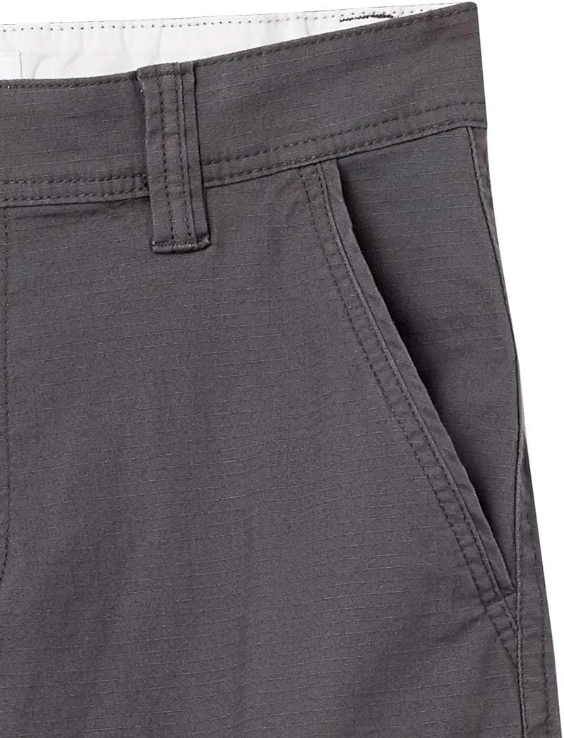 image:imageAmazon Essentials Mens 10 25cm Lightweight Cotton Blend Stretch Cargo ShortsDark Grey