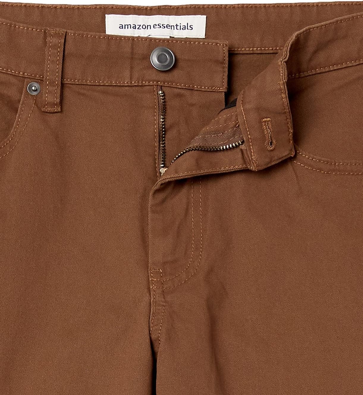 image:imageAmazon Essentials Mens 5Pocket Stretch Twill Casual PantsBrown
