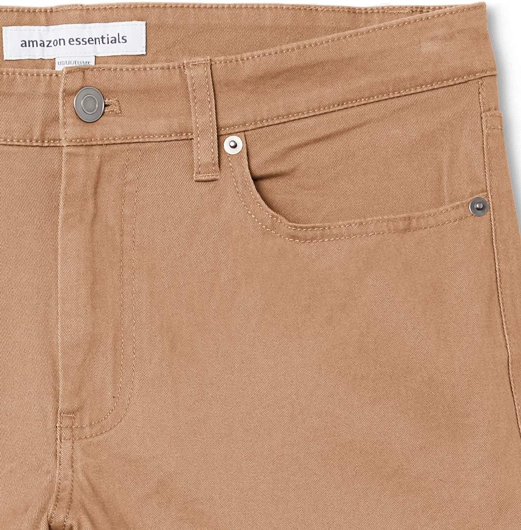 image:imageAmazon Essentials Mens 5Pocket Stretch Twill Casual PantsDark Khaki