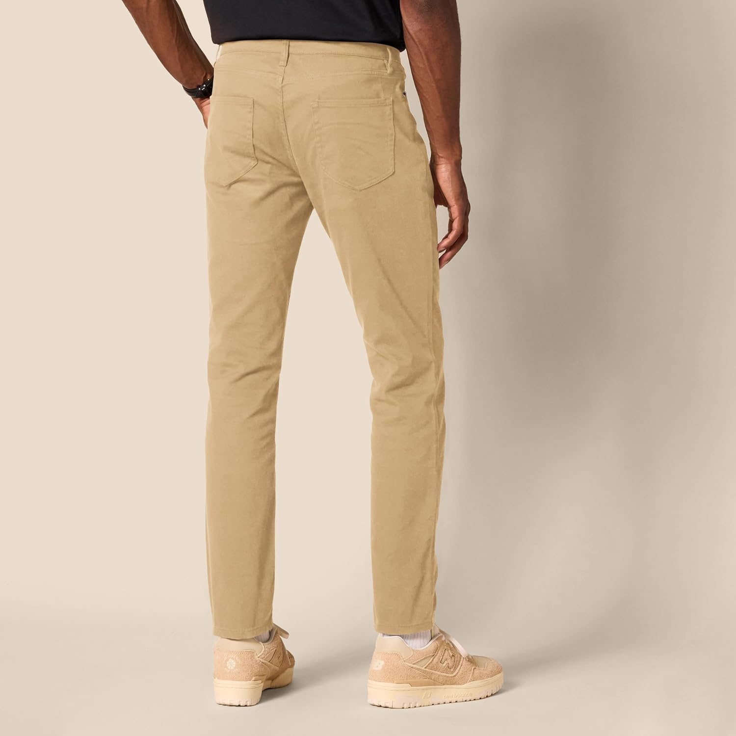 image:imageAmazon Essentials Mens 5Pocket Stretch Twill Casual PantsDark Khaki