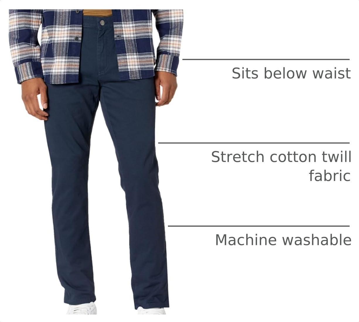 image:imageAmazon Essentials Mens 5Pocket Stretch Twill Casual PantsNavy