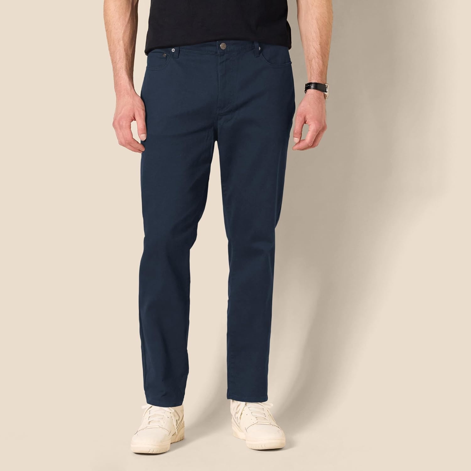 image:imageAmazon Essentials Mens 5Pocket Stretch Twill Casual PantsNavy