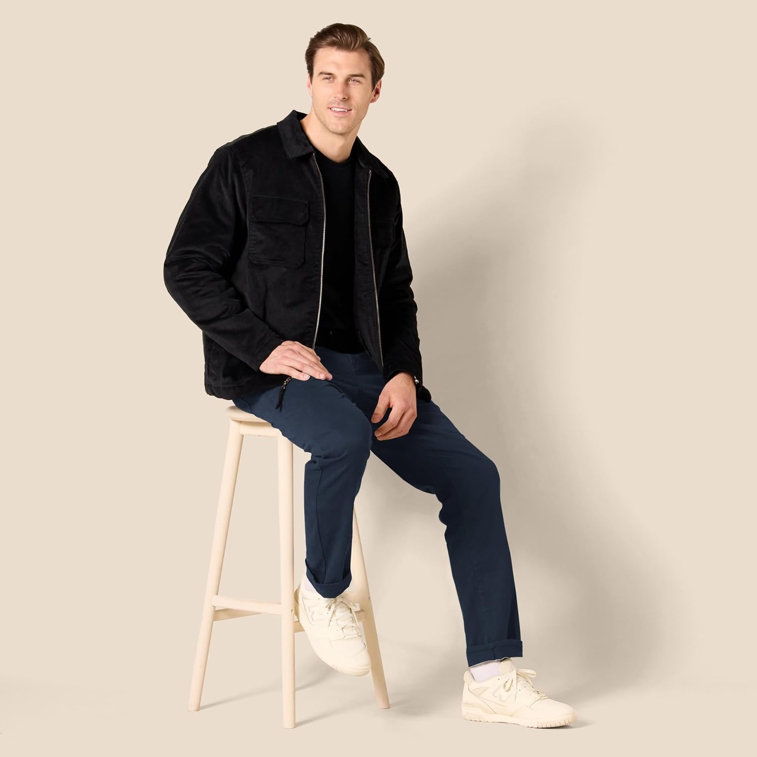 image:imageAmazon Essentials Mens 5Pocket Stretch Twill Casual PantsNavy