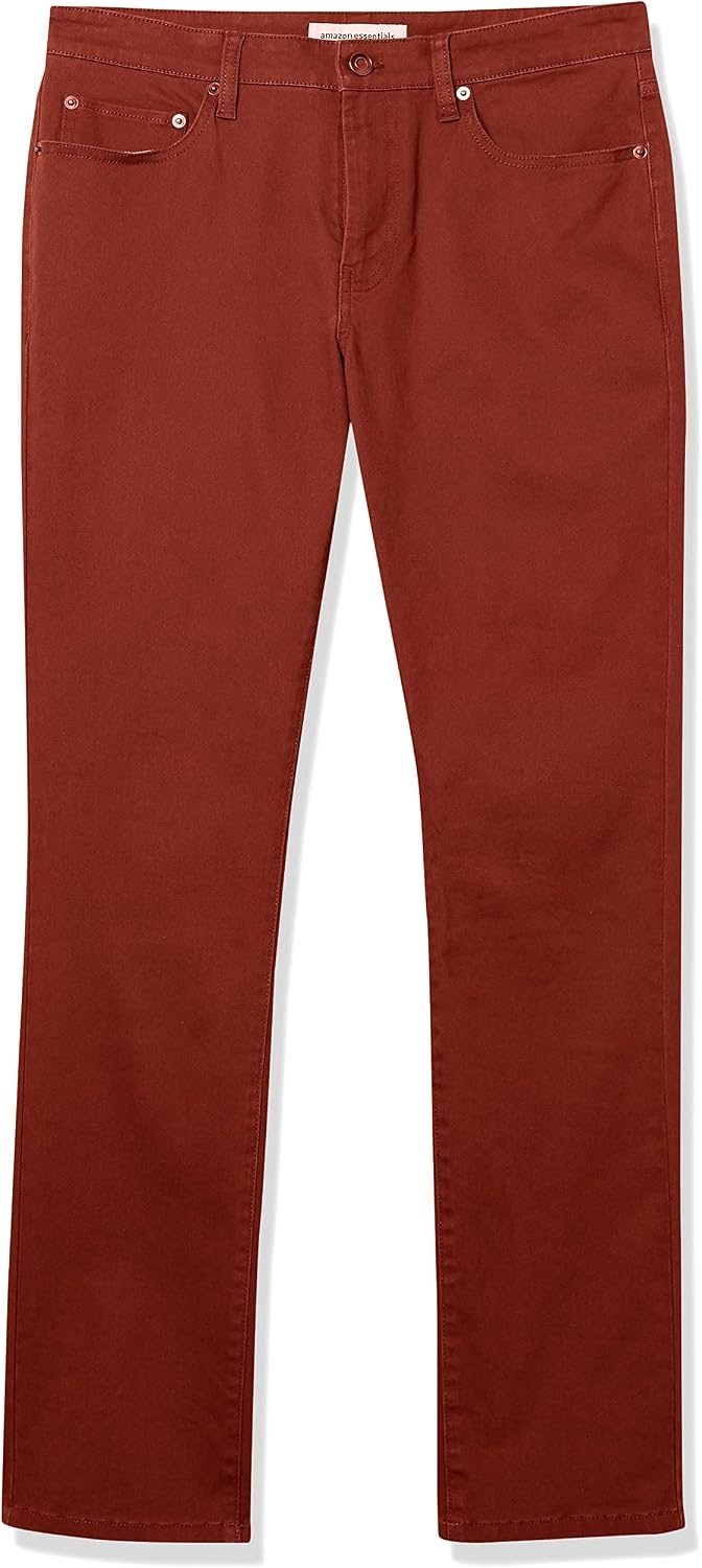 image:imageAmazon Essentials Mens 5Pocket Stretch Twill Casual PantsRust