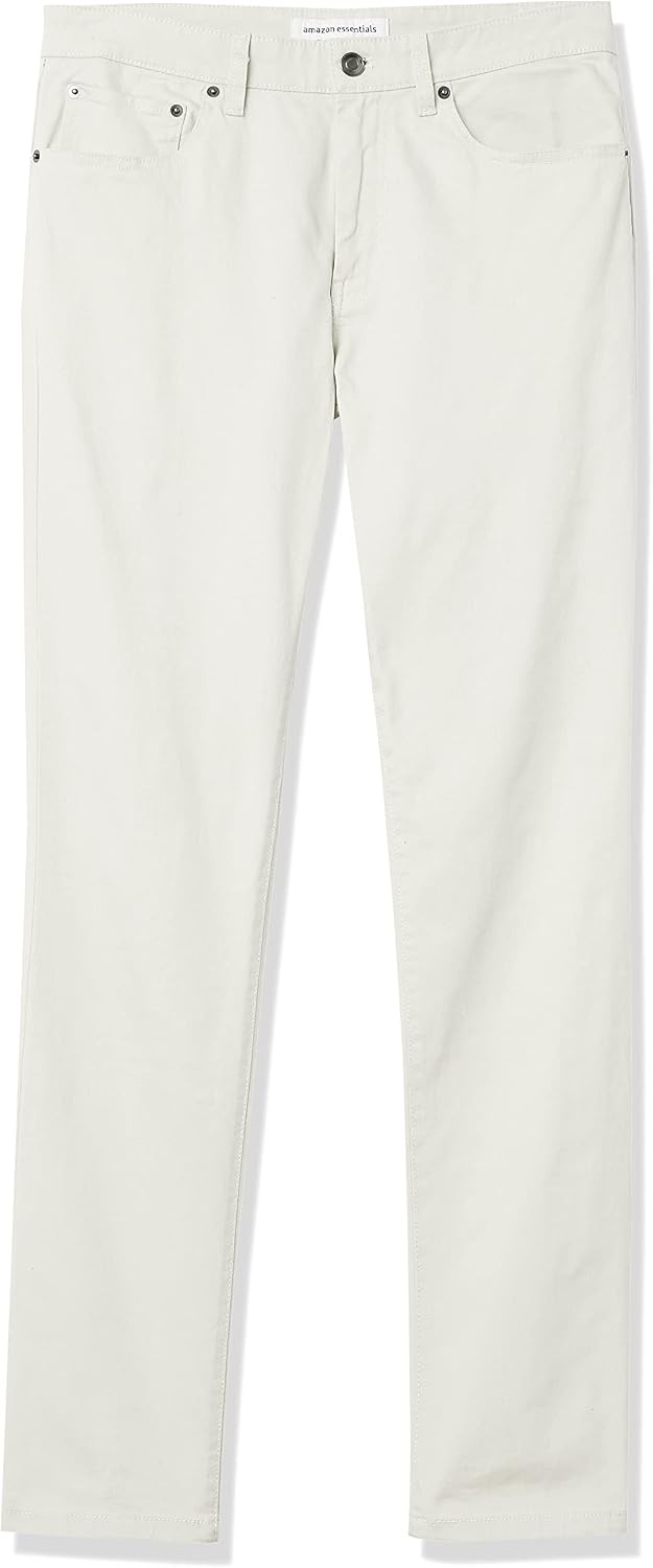 image:imageAmazon Essentials Mens 5Pocket Stretch Twill Casual PantsStone