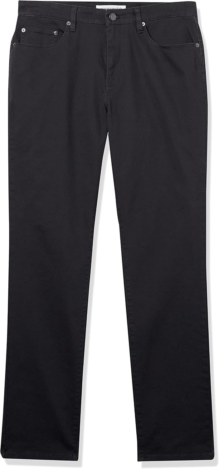image:imageAmazon Essentials Mens 5Pocket Stretch Twill PantsAsphalt