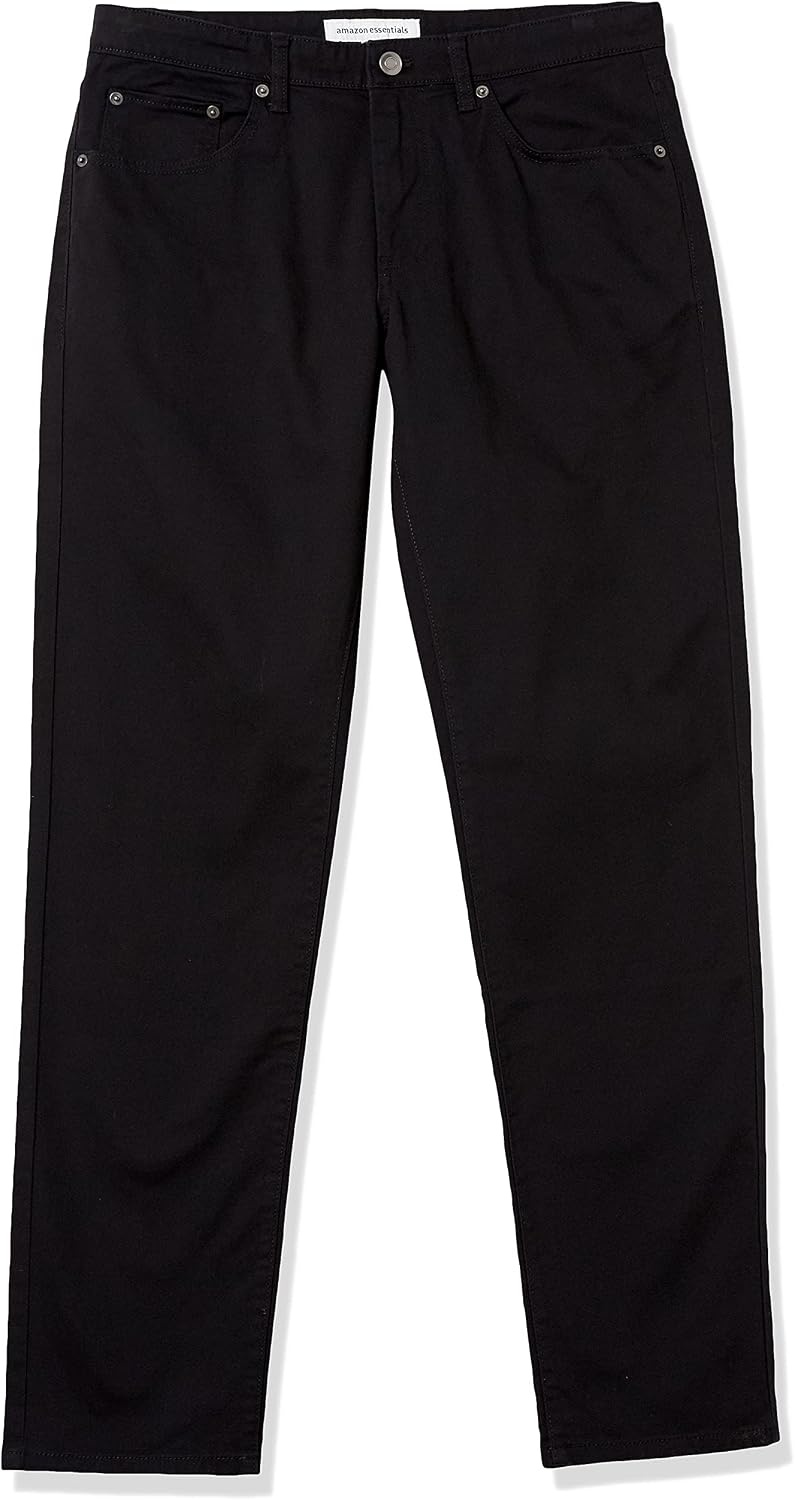 image:imageAmazon Essentials Mens 5Pocket Stretch Twill PantsBlack