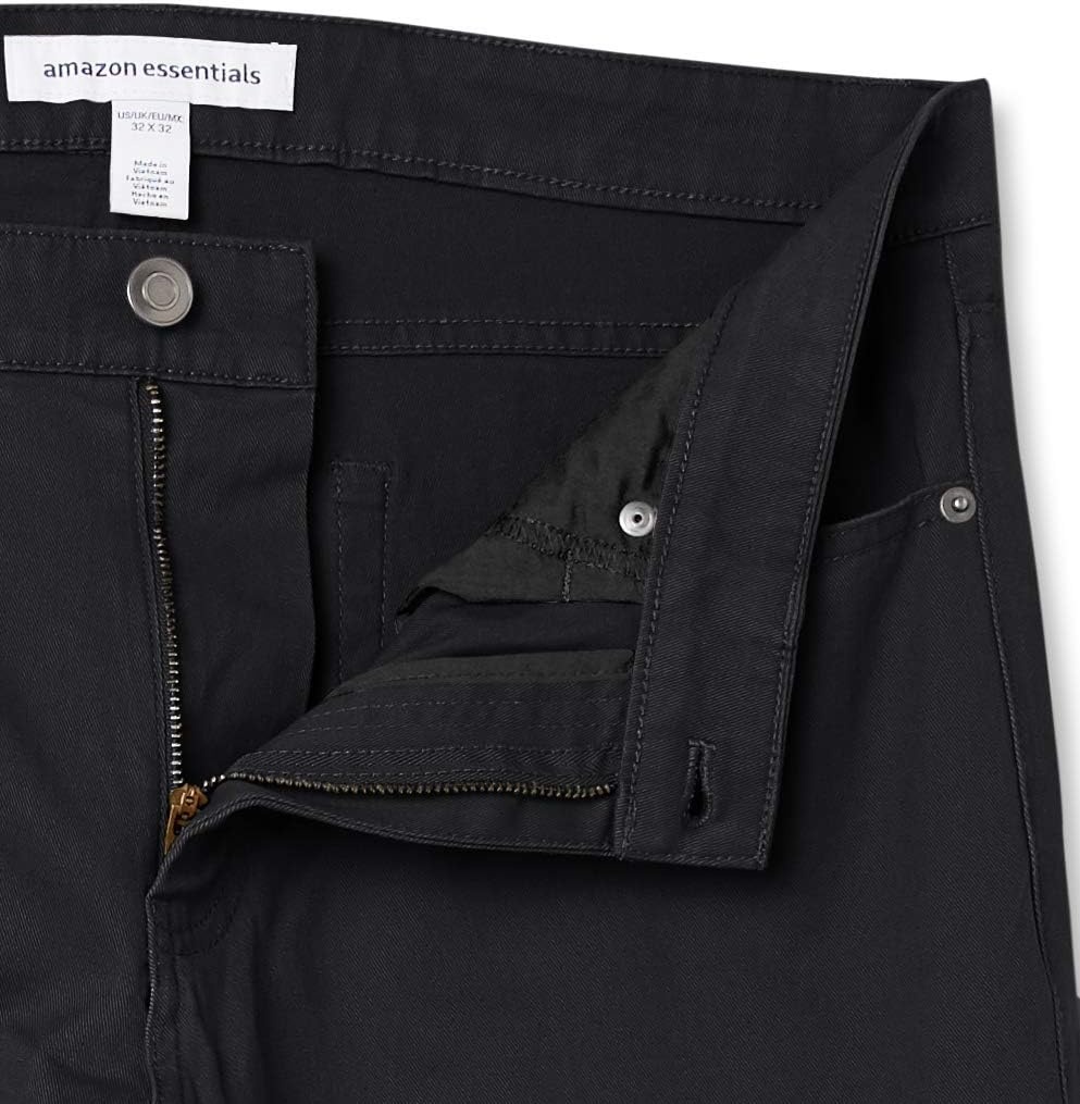 image:imageAmazon Essentials Mens 5Pocket Stretch Twill PantsBlack
