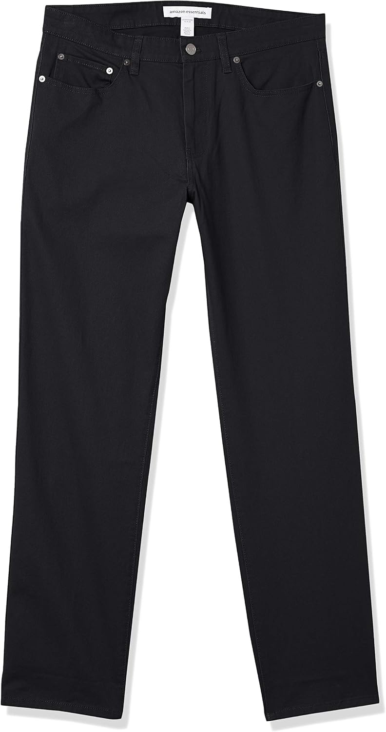 image:imageAmazon Essentials Mens 5Pocket Stretch Twill PantsBlack