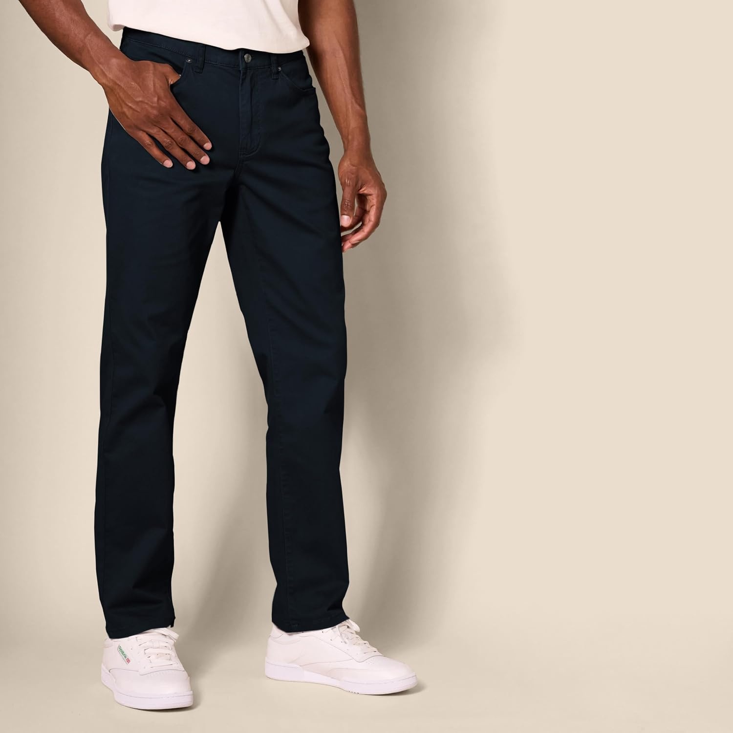 image:imageAmazon Essentials Mens 5Pocket Stretch Twill PantsBlack