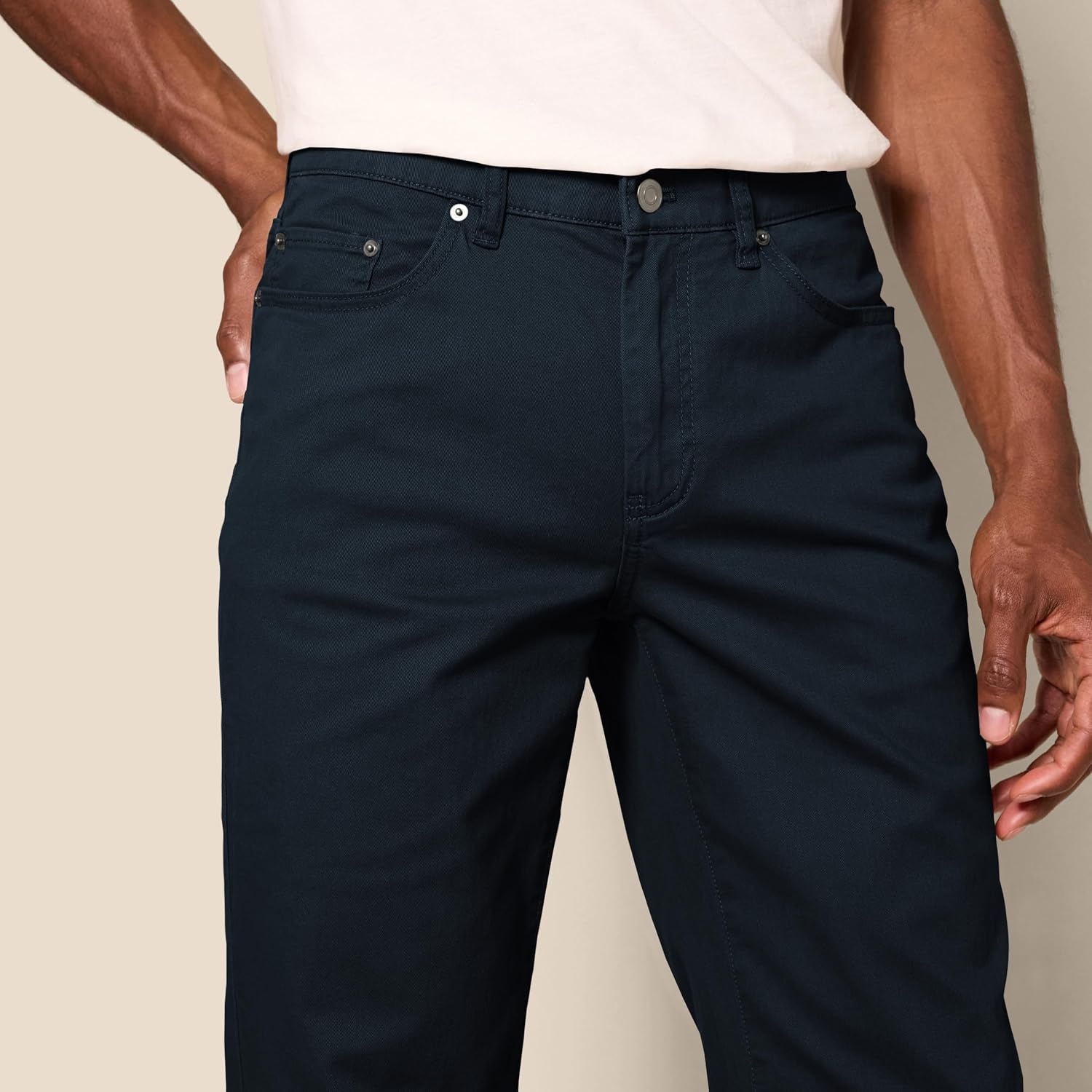 image:imageAmazon Essentials Mens 5Pocket Stretch Twill PantsBlack