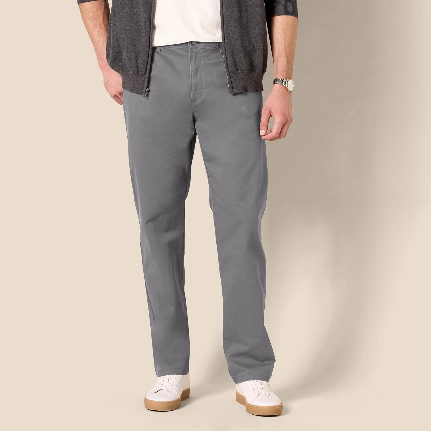 image:imageAmazon Essentials Mens 5Pocket Stretch Twill PantsDark Grey
