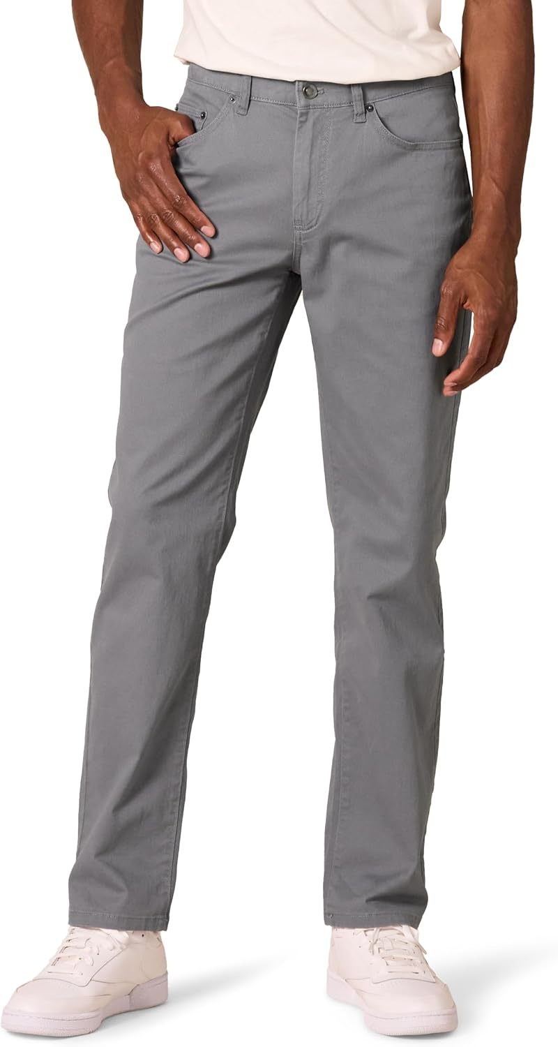 image:imageAmazon Essentials Mens 5Pocket Stretch Twill PantsDark Grey